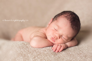 basic newborn pose, simple and natural baby boy
