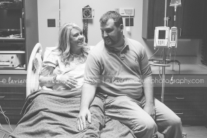 mom and dad waiting for c-section for their twins