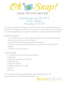 Oklahoma City Photography Workshop